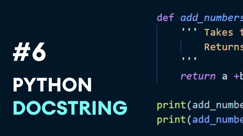 Docstring in Python